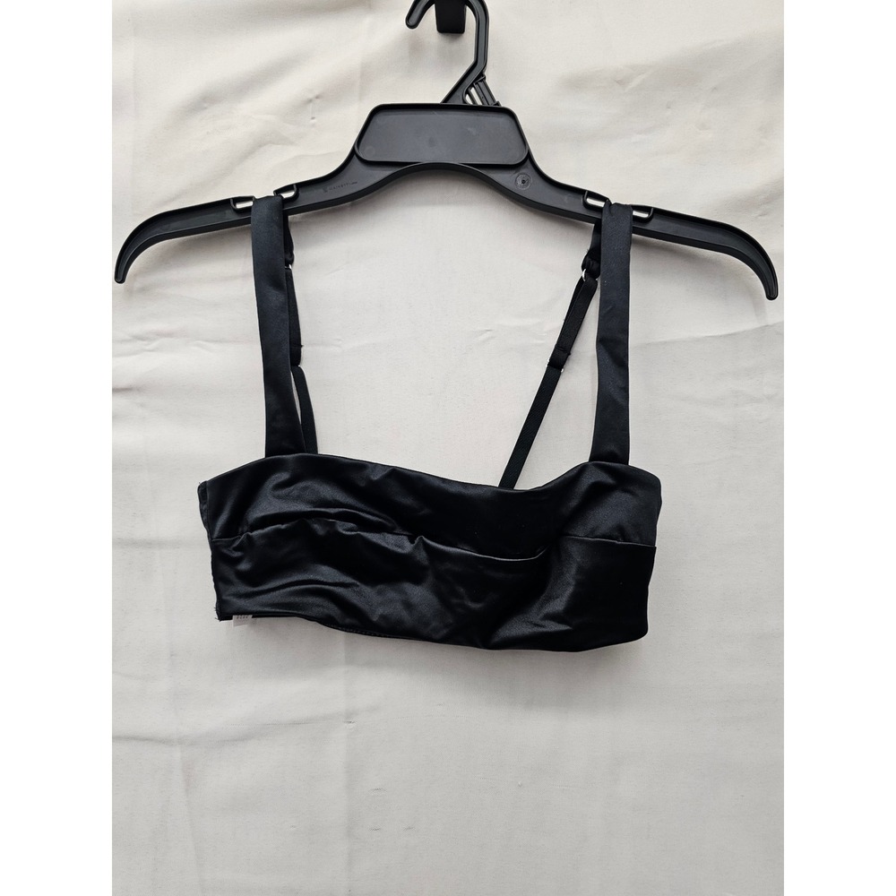 Wild Fable Womens Square Neck Bralette Black Nylon Blend Wireless Size XS